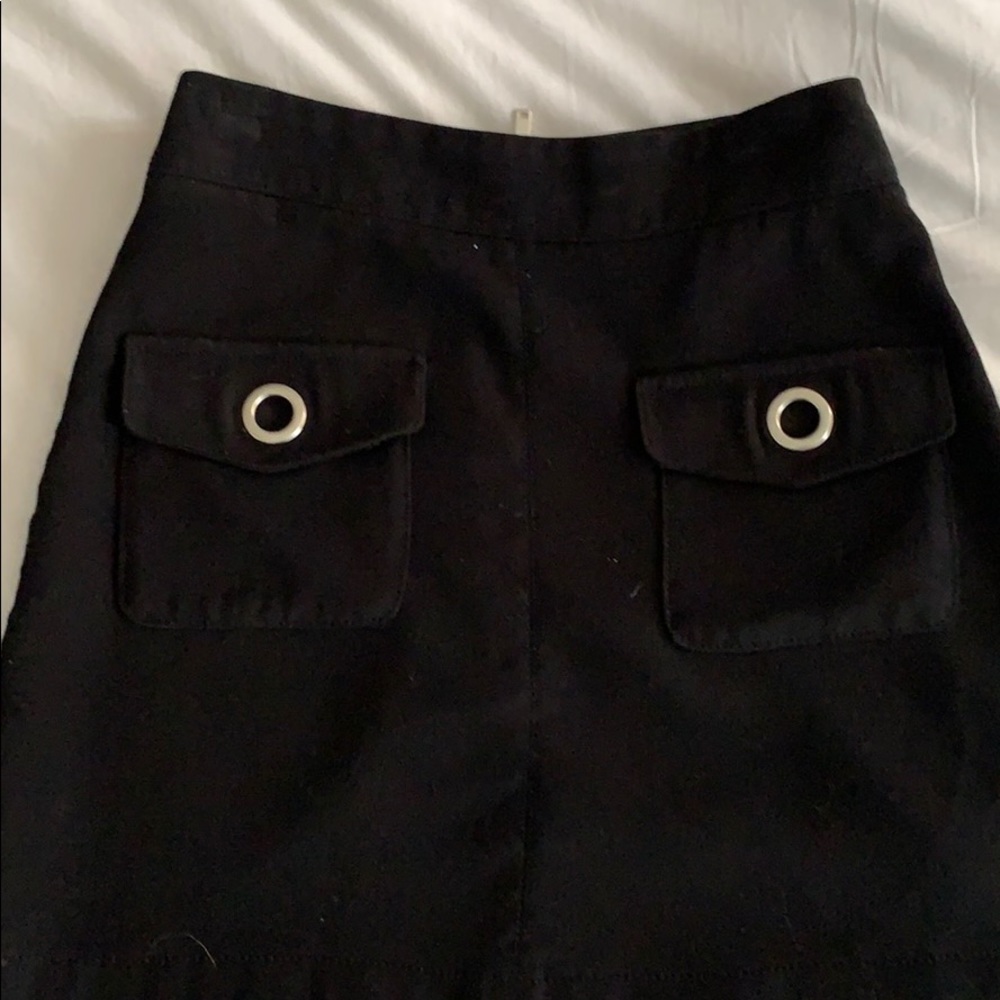 Mango black pocket mini skirt